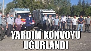 Vatandaşların desteğiyle hazırlanan konvoy uğurlandı