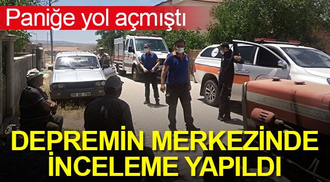 AFAD Depremin Merkezinde İncelemede Bulundu