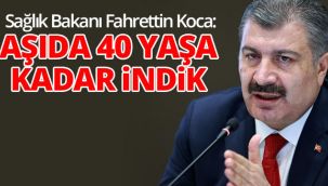 Aşılamada 40 yaşa kadar inildi