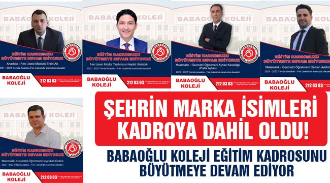 Babaoğlu Koleji Eğitim Kadrosunu Büyütmeye Devam Ediyor