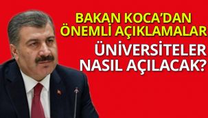 Bakan Koca'dan toplantı sonrası önemli açıklamalar