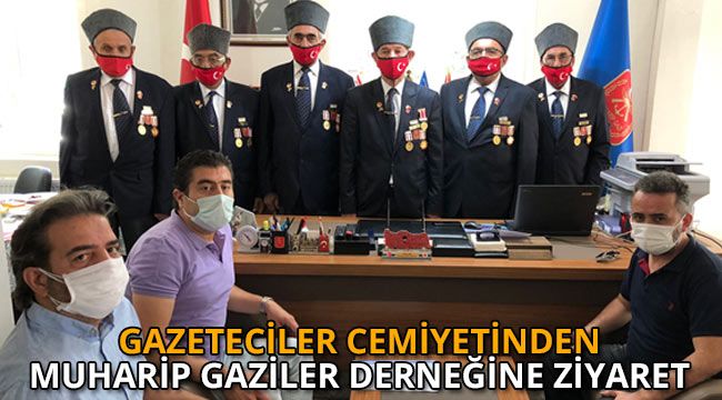 Gazetecilerden Muharip Gaziler Derneğine Ziyaret