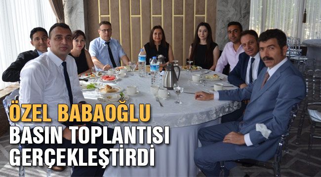 Özel Babaoğlu Eğitim Kurumları basınla bir araya geldi