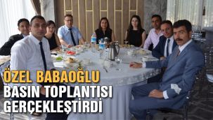 Özel Babaoğlu Eğitim Kurumları basınla bir araya geldi