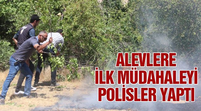 Alevlere ilk müdahaleyi polisler yaptı