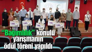 "Bağımlılık" konulu yarışmanın ödül töreni yapıldı