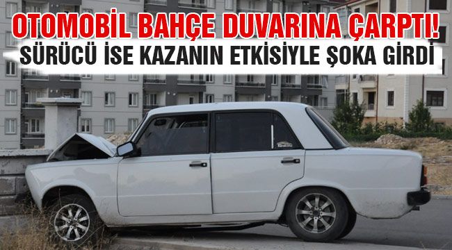 Bahçe duvarına çarpan otomobildeki 6 kişi yaralandı