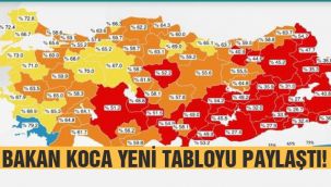 Bakan Koca yeni tabloyu paylaştı!