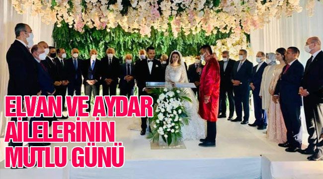 Elvan ve Aydar ailelerinin mutlu günü