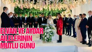 Elvan ve Aydar ailelerinin mutlu günü