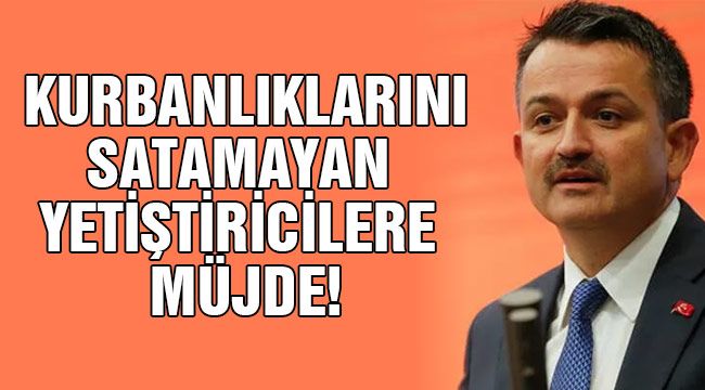 Kurbanlıklarını satamayan yetiştiricilere müjde!