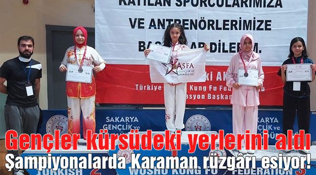 Şampiyonalarda Karaman rüzgârı esiyor!