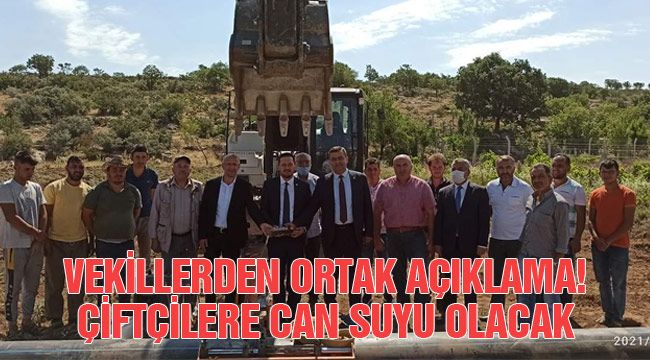 Vekillerden ortak açıklama! Çiftçilere can suyu olacak                                             