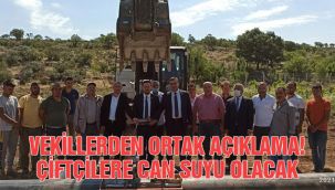 Vekillerden ortak açıklama! Çiftçilere can suyu olacak                                             