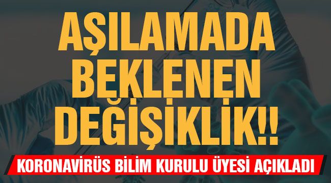 Aşılamada beklenen değişiklik