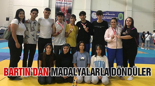 Bartın'dan madalyalarla döndüler
