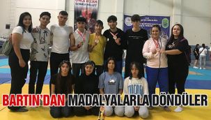 Bartın'dan madalyalarla döndüler