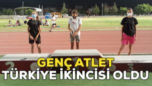 Genç atlet Türkiye ikincisi oldu
