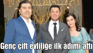 Genç çift evliliğe ilk adımı attı