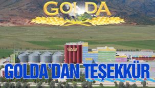 Golda'dan teşekkür