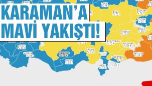Karaman'a mavi yakıştı!