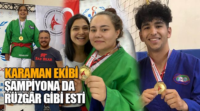 Karaman ekibi şampiyona da rüzgâr gibi esti