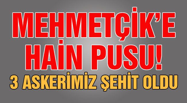 Mehmetçik'e hain pusu!