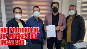 Bir protokolde Tıp Merkezi ile imzalandı