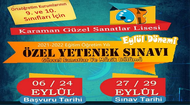 Ek yetenek sınavı başvuruları başladı