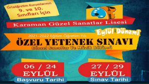 Ek yetenek sınavı başvuruları başladı