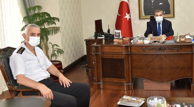 İl Jandarma Komutanı Çetinkaya'dan Vali Işık'a ziyaret