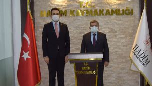 Vali Işık'tan Kaymakam İmrak'a hayırlı olsun ziyareti