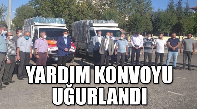 Vatandaşların desteğiyle hazırlanan konvoy uğurlandı