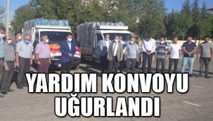 Vatandaşların desteğiyle hazırlanan konvoy uğurlandı