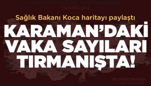 Karaman'daki vaka sayıları tırmanışta!