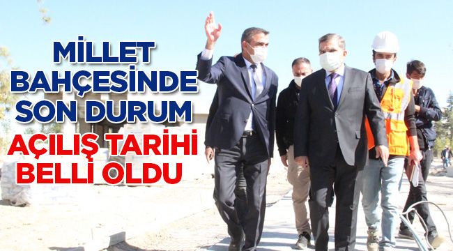 Millet Bahçesinde son durum