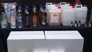 Karaman'da Kaçak Alkol Operasyonu