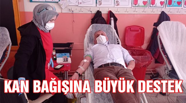 Kan Bağışına Büyük Destek