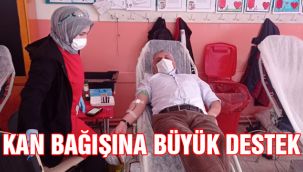Kan Bağışına Büyük Destek