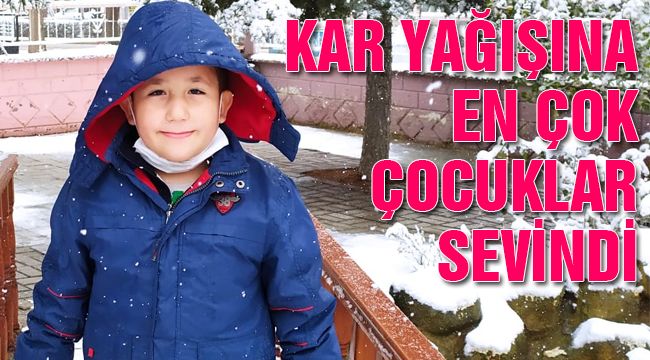 Kar Yağışına En Çok Çocuklar Sevindi