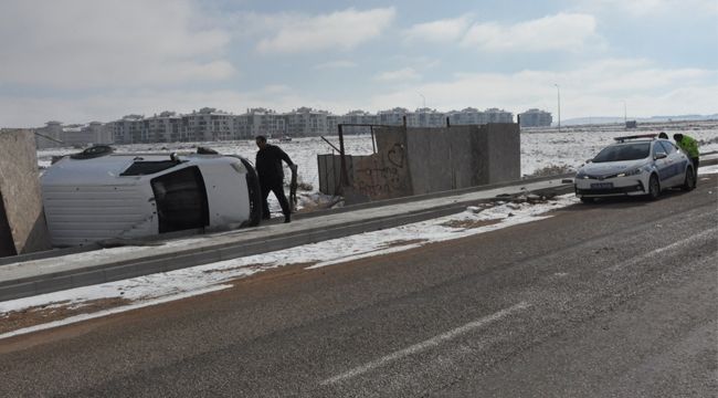 Karaman'da Yola Çıkan Köpek Kazaya Neden Oldu