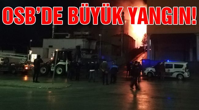 OSB'de Büyük Yangın