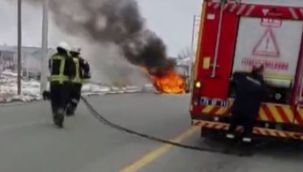 Seyir Halindeyken Bir Anda Alev Aldı!