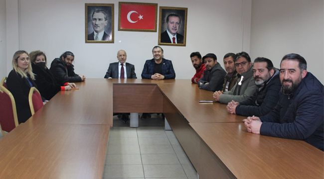 Başkan Bayır'a Gazetecilerden Hayırlı Olsun Ziyareti