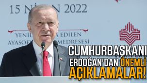 Cumhurbaşkanı Erdoğan'dan Önemli Açıklamalar!