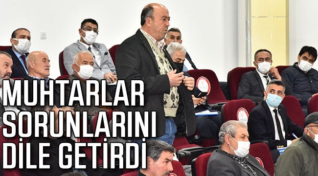 Muhtarlar Sorunlarını Dile Getirdi