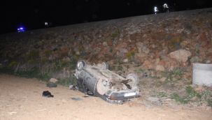 Karaman'da otomobil şarampole uçtu: 1 ağır, 3 yaralı