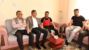 Vali Akkoyun Gazimizi Ziyaret Etti