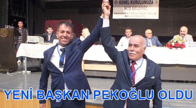 Yeni Başkan Pekoğlu Oldu