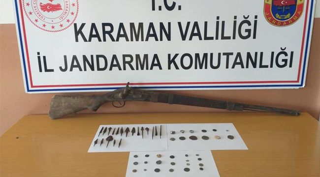 Karaman'da Tarihi Eser Operasyonu